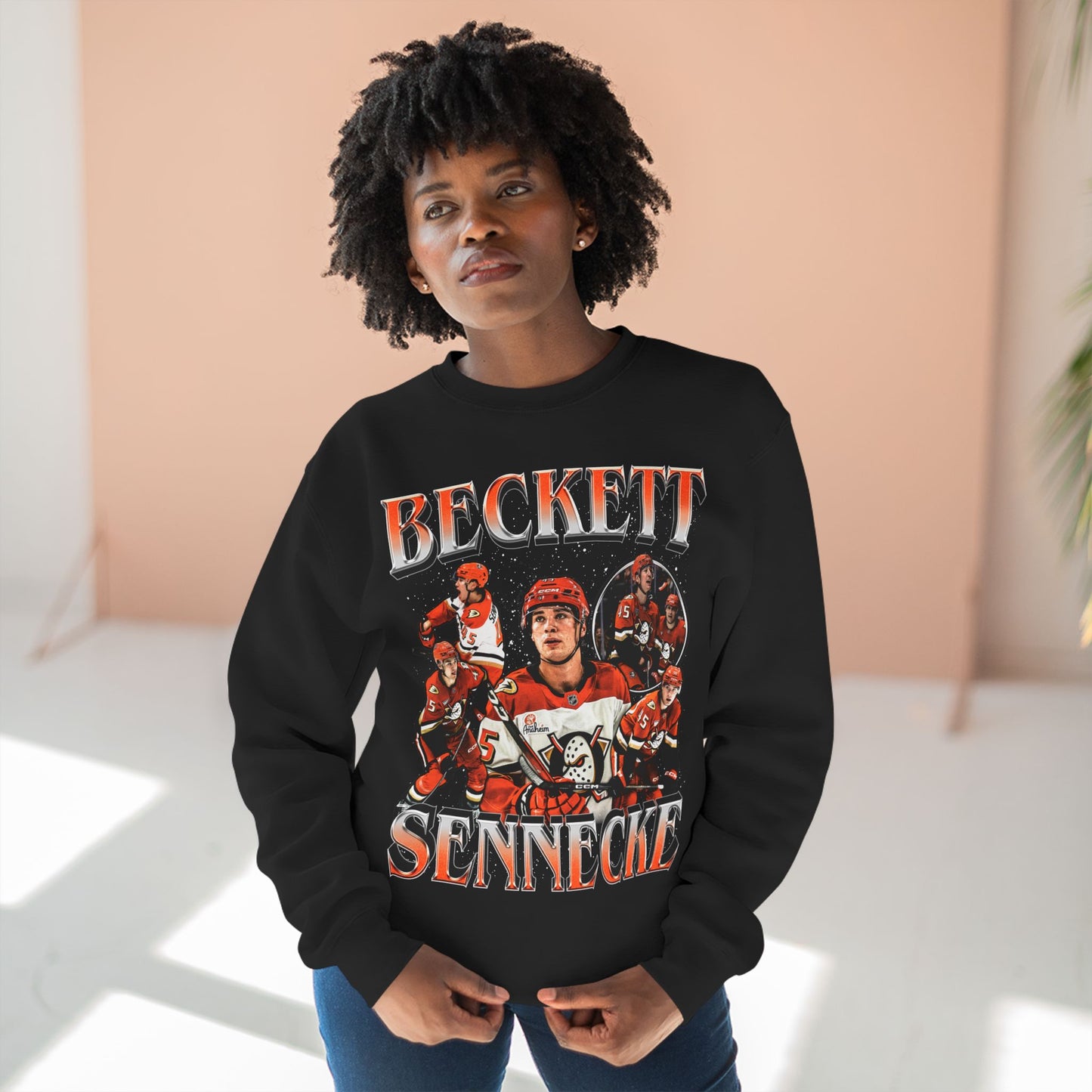 #45 Hockey Crewneck Sweatshirt